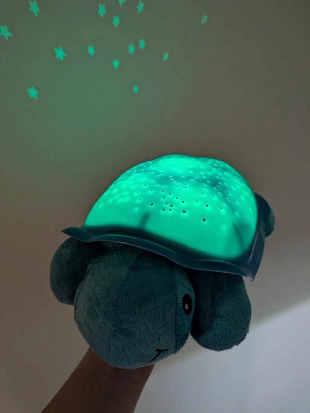 Cloud B Blue Twilight Turtle With Light Up Star Constellation
